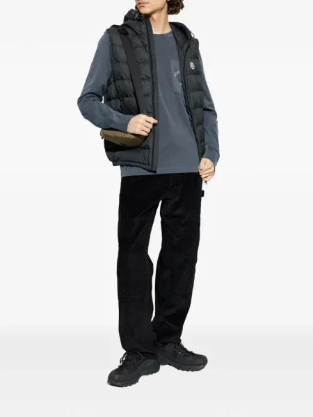 Tricou Moncler lung albastru