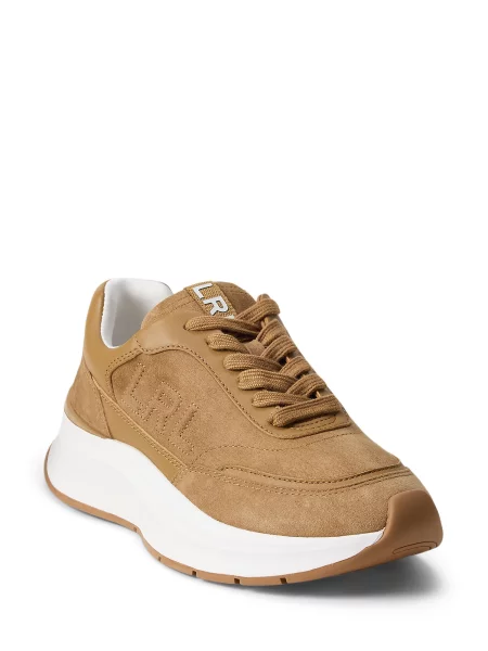 Sneakerși Lauren Ralph Lauren maro
