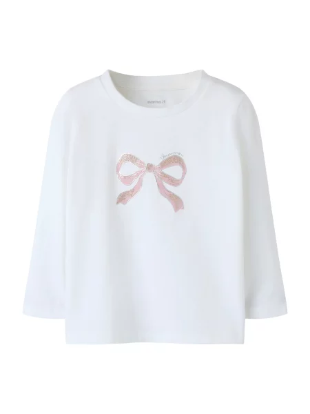 NAME IT Tricou NMFRYSHINA auriu / roz pal / argintiu alb