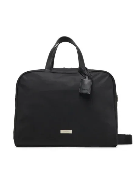 Geantă pentru laptop Calvin Klein Sleek Large Commuter negru