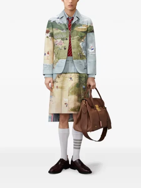 Cămașă Thom Browne albastru