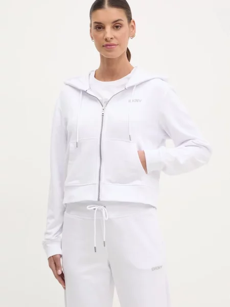 Bluză Dkny cu glugă alb