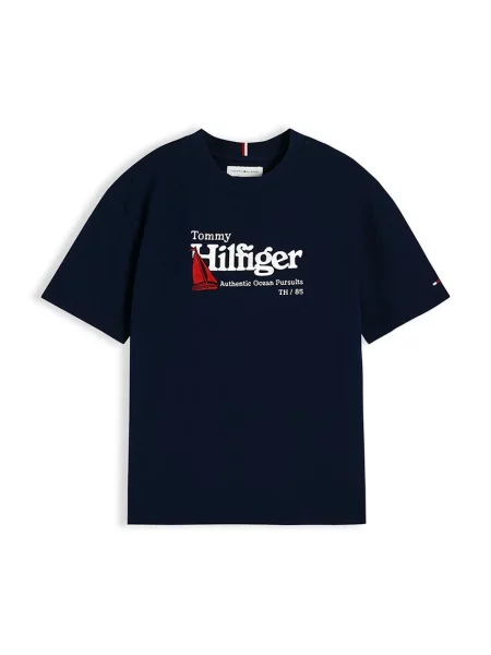 Tommy Hilfiger majica za djecu od pamuka plava