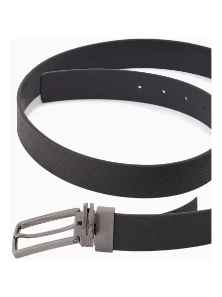 Cu centură curea Armani Exchange din piele negru