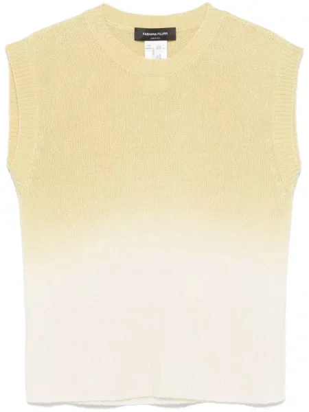 Vestă Fabiana Filippi cu gradient galben