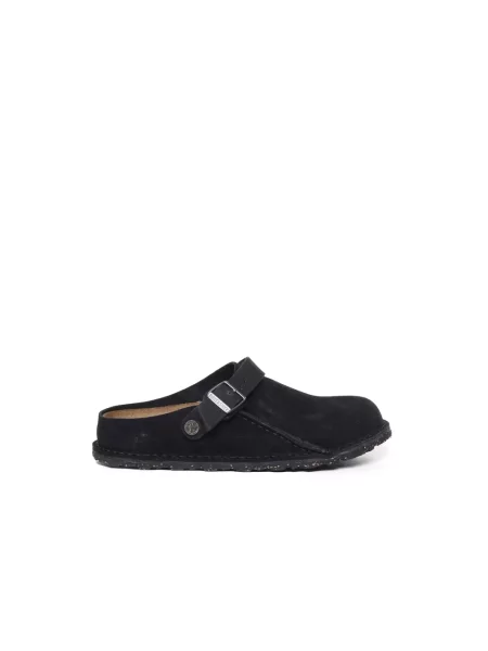 Klapki Birkenstock zamszowe czarne