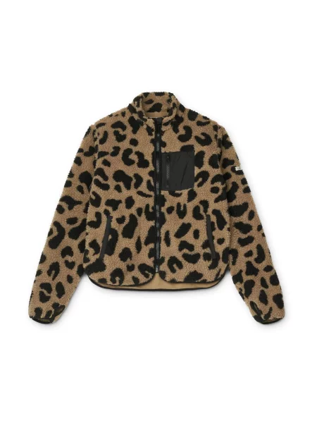 Liewood Jachetă fleece Nelson brocart negru