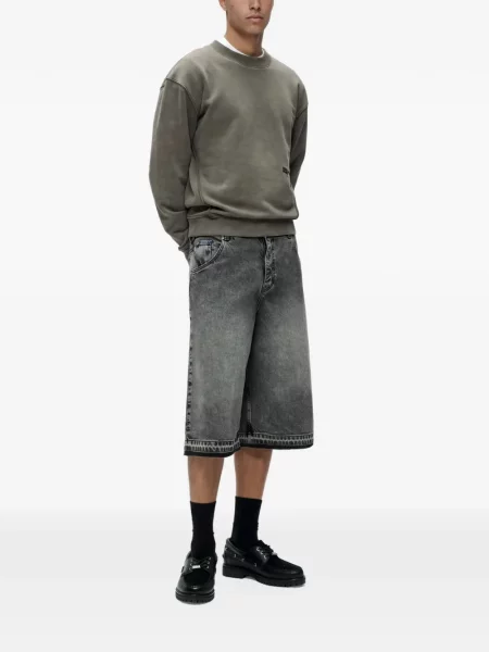 Дънкови шорти Karl Lagerfeld Jeans сиво