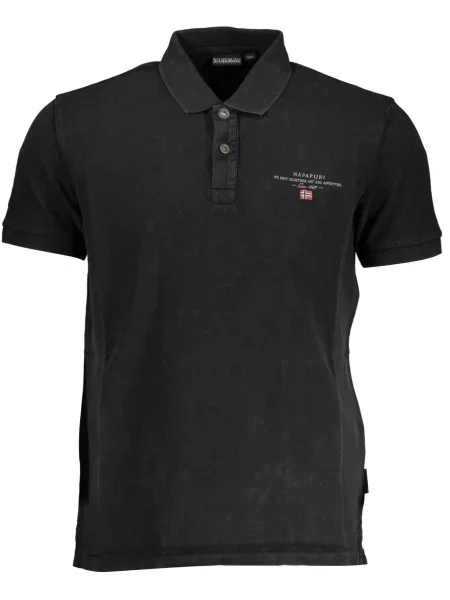 Polo majica Napapijri s kratkimi rokavi črna