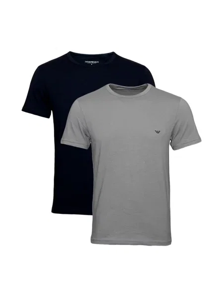 Emporio Armani Tricou Doppelpack închis albastru