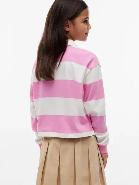 Tommy Hilfiger блуза с дълги ръкави за деца от розово