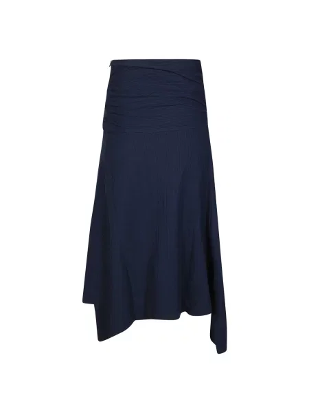 Spódnica midi Victoria Beckham niebieska