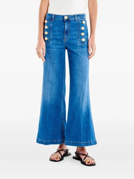 Dżinsy z wysokim stanem Vicolo z wysoką talią niebieskie