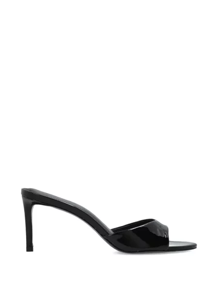 Sandale Black Suede Studio din piele de căprioară negru