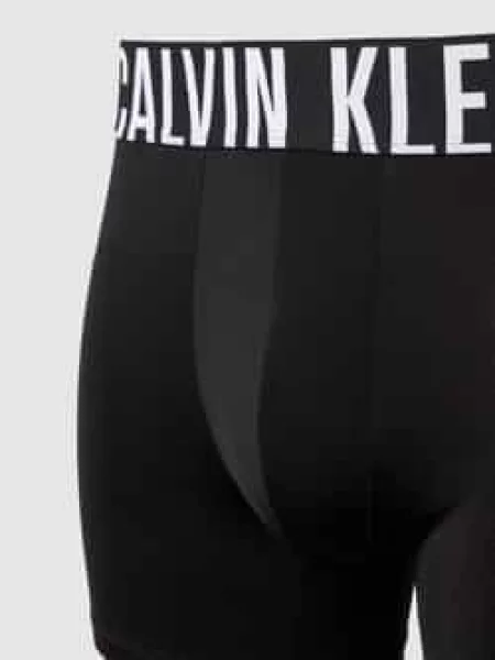 Bokserki z elastycznym z logo w zestawie 3 szt. Calvin Klein Underwear czarne