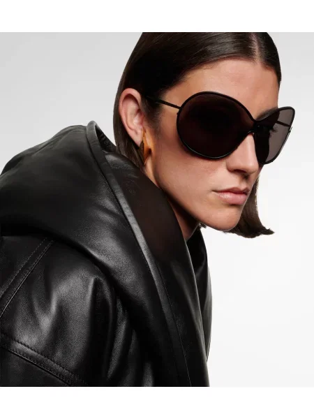 Ochelari de soare Alaïa cu autograf negru