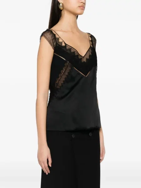 Top Tom Ford din satin negru