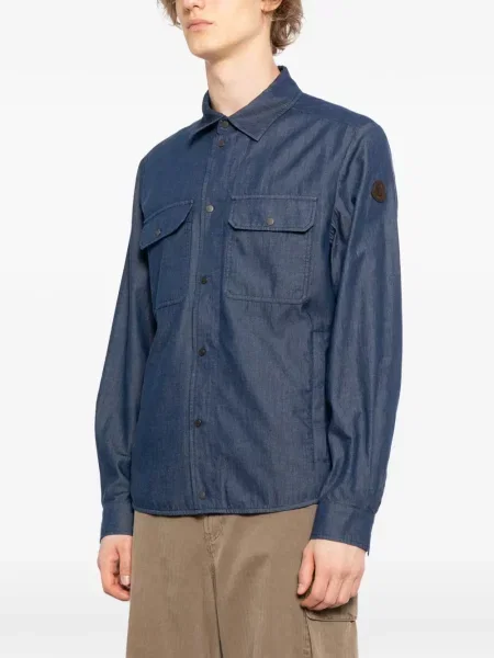 Geacă de blugi Moncler albastru