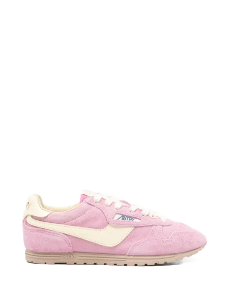 Sneakerși Autry din piele de căprioară roz