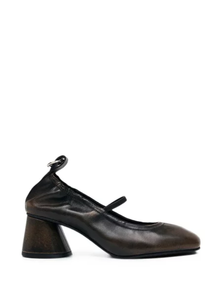 Pantofi cu toc Alohas din piele maro