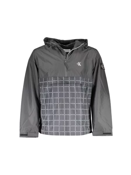 Wielobarwność anorak Calvin Klein szara