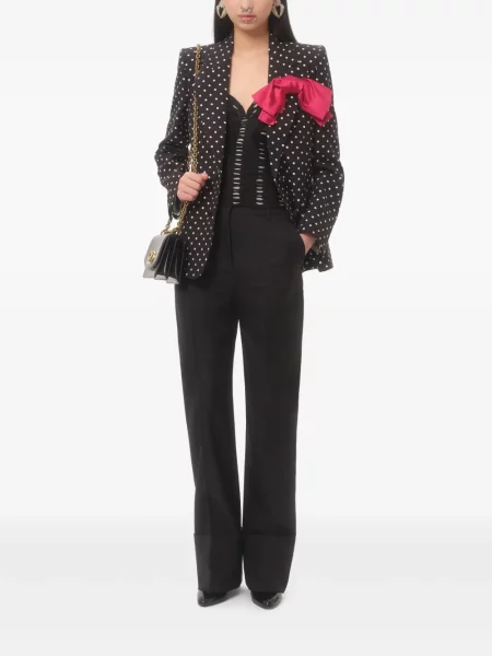 Top Valentino Garavani drapat negru