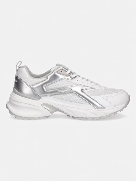 Pantofi alergare Calvin Klein plasă alergare alb