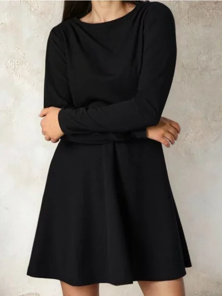 Трикотажна сукня чорний