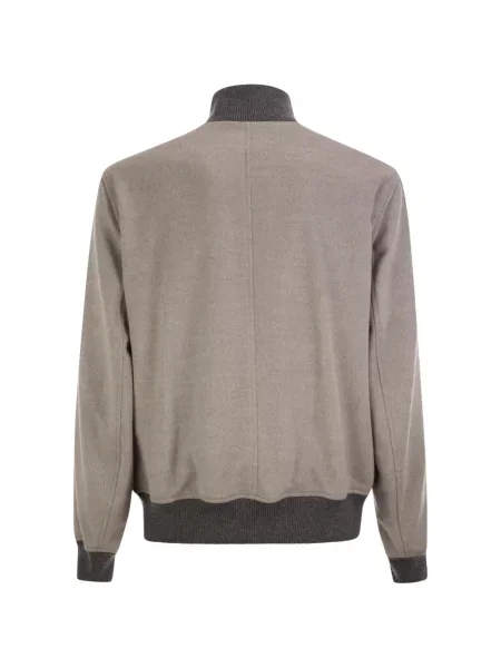 Lung geacă bomber Brunello Cucinelli gri