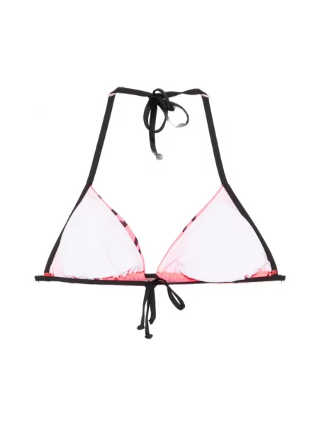 Bikini Moschino z logo różowe