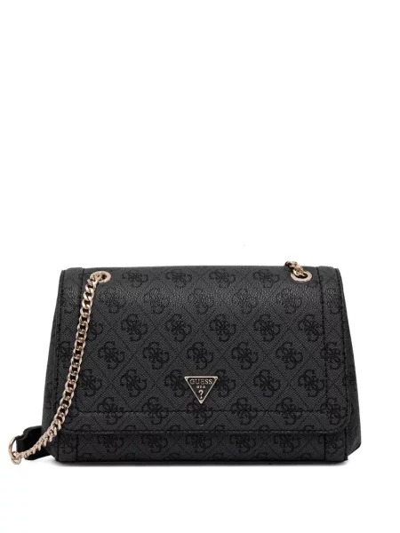 Satchel torba Guess crna