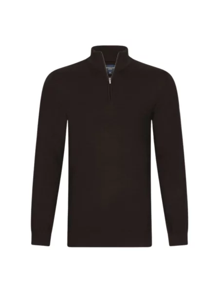 Sweter Cavallaro wełniany brązowy