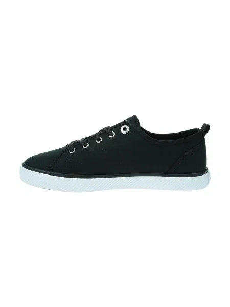 Pantofi Tommy Hilfiger din canvas negru