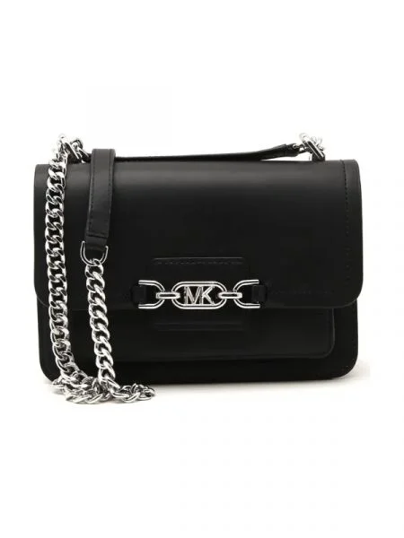 Michael Kors De piele geantă poștaș negru