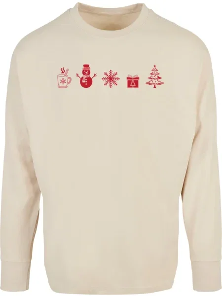 Merchcode Póló Christmas homok piros