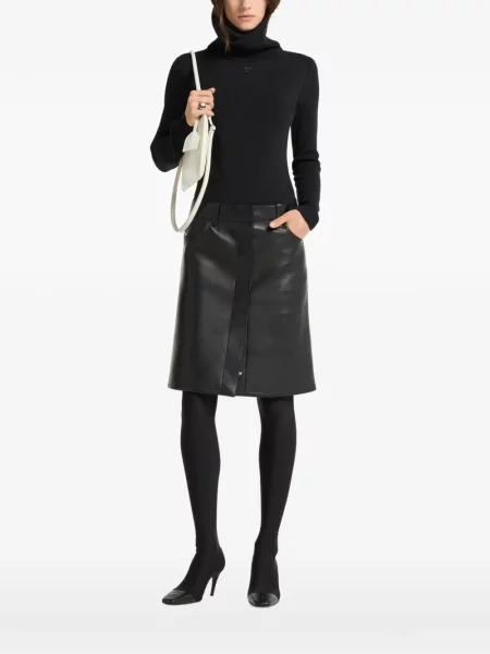 Gulerat pulover Courreges negru