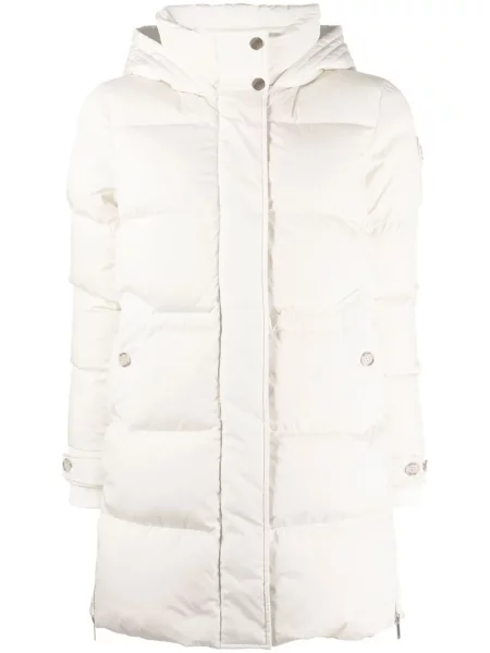 Kurtka puchowa Woolrich w piórka z kapturem