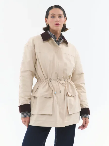 Парка Lilove бежевий