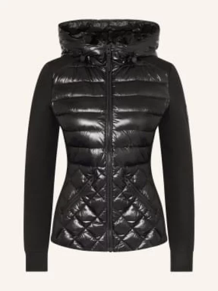 Mackage Kurtka Puchowa Agatha Z Mieszanki Materiałów schwarz czarna