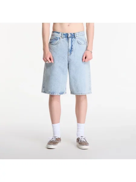 Pantaloni scurți Patta Light Wash Denim Shorts Light Blue Denim 32 albastru
