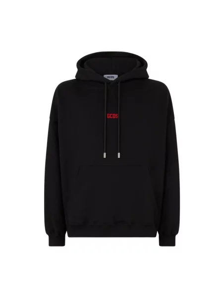 Bluza z kapturem Gcds z kapturem z nadrukiem czarna