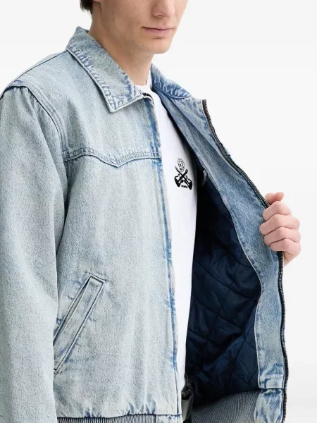 Blugi evazați Levi's® din piele de căprioară albastru