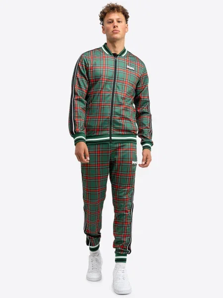 LONSDALE Trening Edgware verde limetă / roșu alb