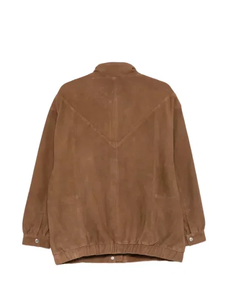 Geacă The Garment din piele de căprioară maro