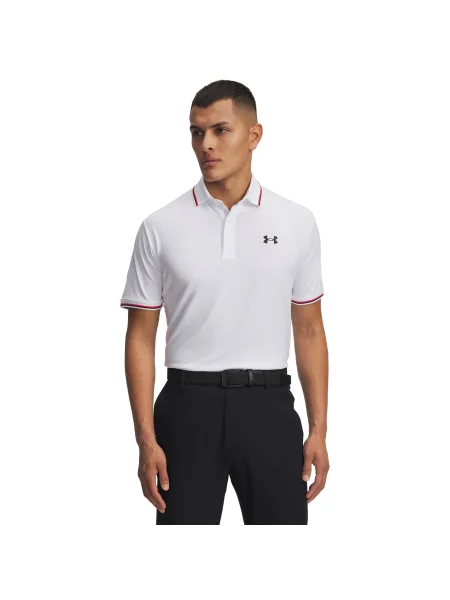 Polo Under Armour alb