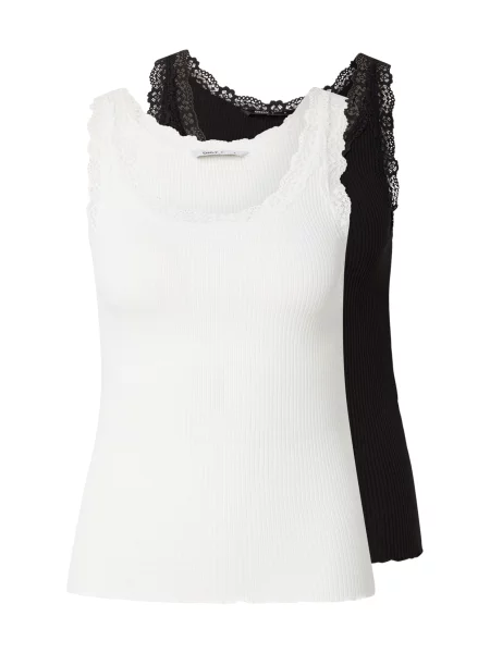 ONLY Top ONLSara negru alb