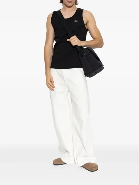 Cămașă Lacoste tricotate negru