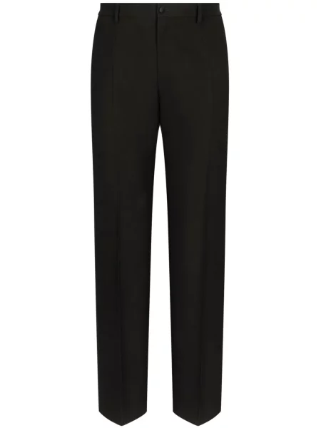 Pantaloni Dolce & Gabbana de lână negru