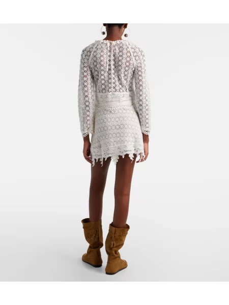 Rochie Isabel Marant din dantelă alb