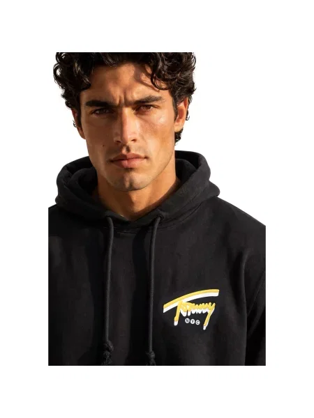 Tommy Jeans Mikina NYC žltá biela čierna